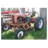 Allis Chalmers tractor with cultivator