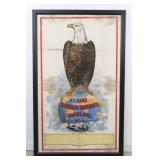 Framed Case Threshing Machine Co. Eagle Sign