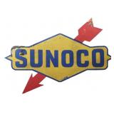 Laminated Wood Vintage Sunoco Sign