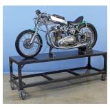 Twin Head Triumph 5T Drag Race Motorcycle