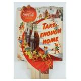 Rare 1953 Coca Cola Cardboard Carton Sign