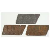 1940, 1941 & 1945 TN License Plates
