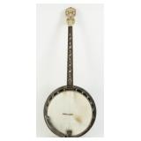 Supertone 4 String Banjo Mother Pearl Inlay Neck