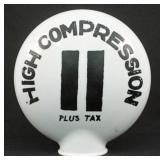Milk Glass High Compression Gas Globe