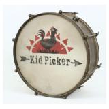 Vintage Brass Drum w/ Kid Picker Logo
