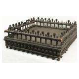 Ornate Folk Art Stick & Ball Display Stand
