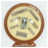 Hohner Harmonica Display Case w/ (7) Harmonicas