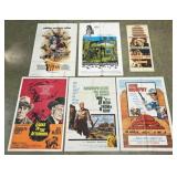 (6) Western Movie Posters, 1952-1977