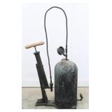 Early Brass Hoskins Tire Pump