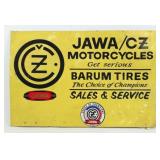 Jawa Motorcycles, Barum Tires Tin Sign