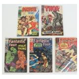 (5) Marvel Comic Books, Fantastic Four, Etc.