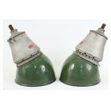 Pair of Appleton Electric Industrial Green Lights