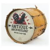 Drum w/ Antique Archaeology Nashville, TN Decor