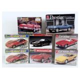 (8) Corvette 1/25 Scale Plastic Model Kits