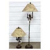 F. Cooper Parrot Floor Lamp & Table Lamp