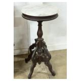 Victorian Walnut Marble Top Stand