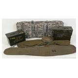 Group of Gun Cases & Ammo Boxes