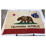 US & Vintage State of California Flag