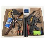 Group with Air Pistol, Slingshots, Etc.