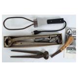 Farrier Tools & Elec. Charcoal Lighter