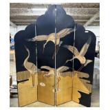 (4) Panel Crane Folding Screen