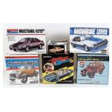 (6) Plastic & Die-Cast Metal Model Kits