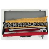 Toolbox w/ Craftsman 3/4" Ratchet, Breaker Bar,