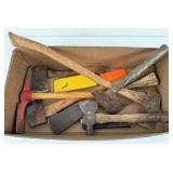 (2) Axes, (3) Hatchets, Pick, & Log Splitter Wedge