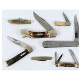 (7) Assorted Knives, Western, Queen, & Others