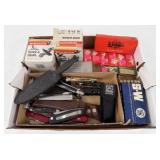 Assorted Group w/ Knives, Rounds, & Shells