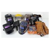 Welding Helmets, Apron, & Gloves