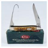 Case XX 6247H SS Bird Hook Amber Pocket Knife