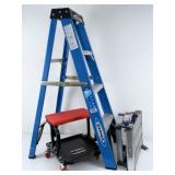 Roller Seat, Folding Ladder, & Work Platform