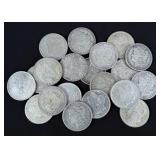 (20) Morgan 90% Silver Dollars, 1883-1889