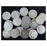 (20) Morgan 90% Silver Dollars, 1890s