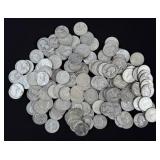 (160) Washington 90% Silver Quarters, 1940-64