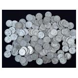 (160) Washington 90% Silver Quarters, 1937-64