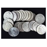 (20) 1923 Peace 90% Silver Dollars