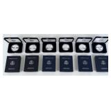 (6) American Eagle 1 Oz. .999 Silver Proof Coins