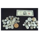 Mixed Coins w/ (27) Foreign Silver Coins