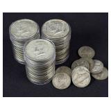 (59) Kennedy Clad 40% Silver Half Dollars