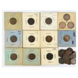 (27) Indian Head Cents, 1865-1907