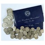 $12.15 Face Value 40% Silver U.S. Coins 1942 - 71