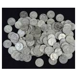 (118) Washington 90% Silver Quarters, 1930's-64
