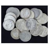 (20) 1921 Morgan 90% Silver Dollars