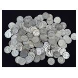 (160) Washington 90% Silver Quarters, 1934-64