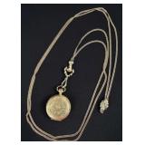 Elgin 14Kt. Lady's Hunting Case Watch w/ Chain