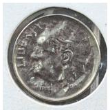 Rare 1999 Roosevelt Dime Obverse Dye Error