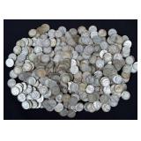 (500) Mercury 90% Silver Dimes, 1930s