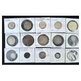 Group of World Coins, Mostly Silver